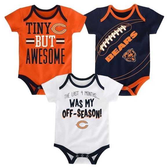 NFL Chicago Bears 3-Piece Bodysuit Set